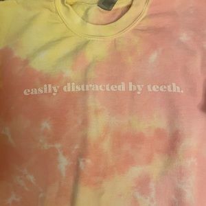Easily Distracted By Teeth small sweatshirt from Dental Hygiene Nation
